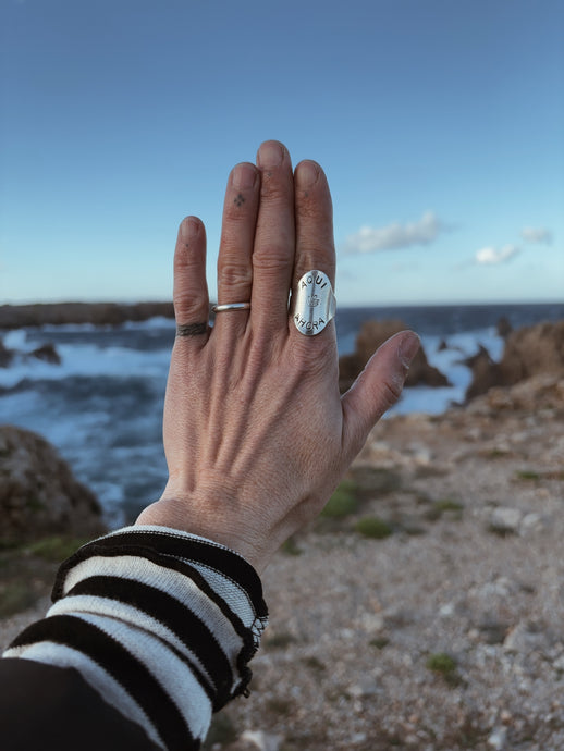 Anillo de plata AQUÍ AHORA